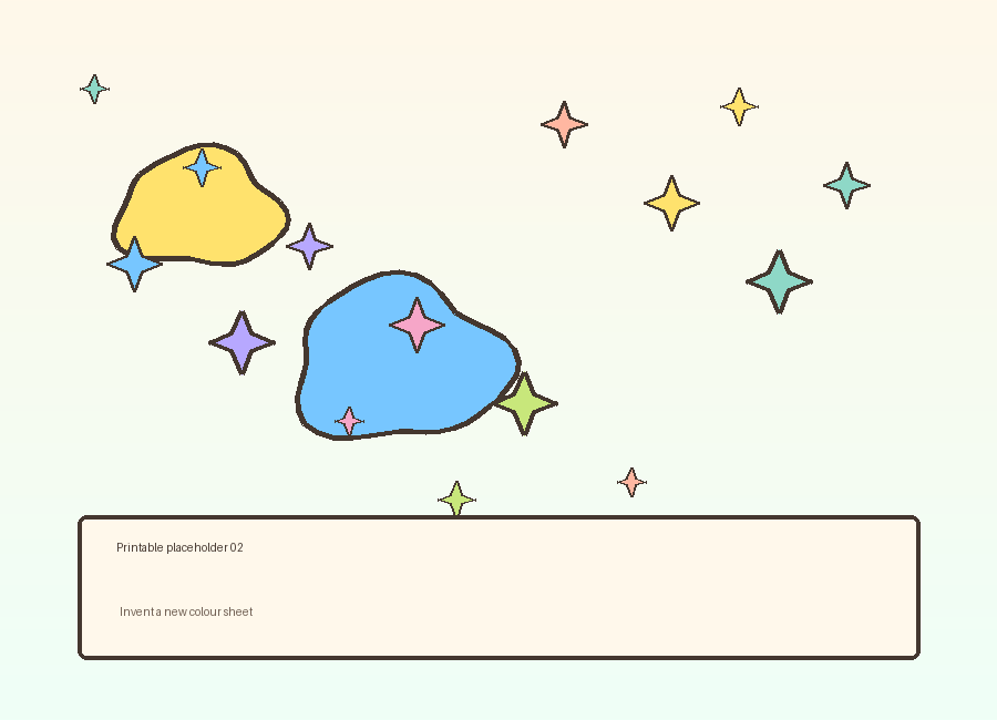 Printable placeholder for inventing a new clay colour